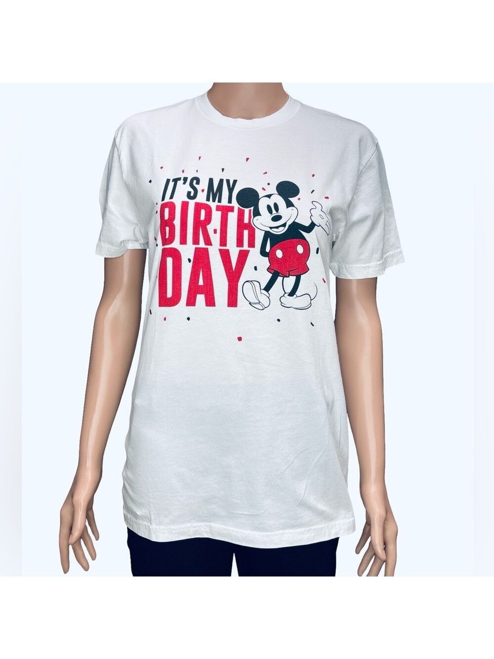 Next Level Apparel Disney It’s My Birthday white short sleeve cotton
Tee Small